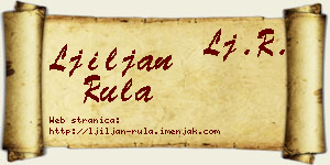 Ljiljan Rula vizit kartica